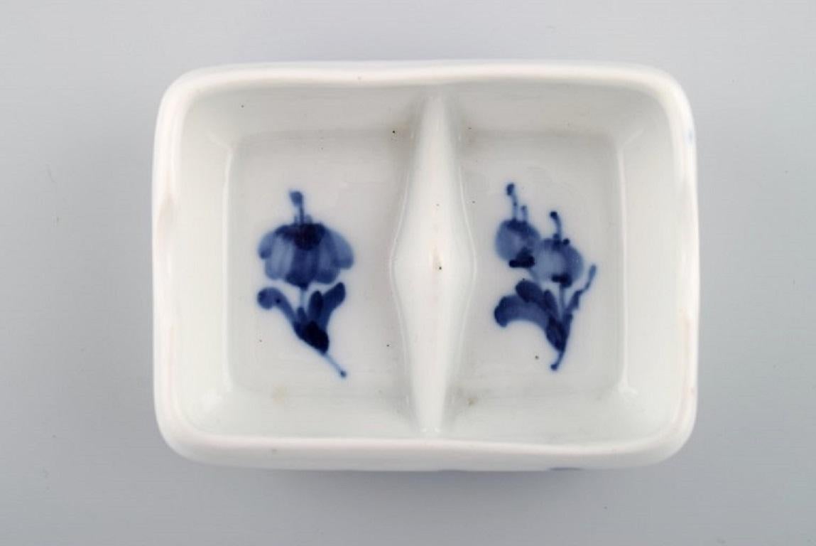 20th Century Small Royal Copenhagen Blue Flower Salt and Pepper Bowl, Model Number 10/8150 For Sale