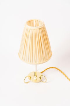 Small Rupert Nikoll Table Lamp with Fabric Shade Vienna Around 1950s