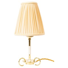 Small Rupert Nikoll Table Lamp with Fabric Shade Vienna Around 1950s 