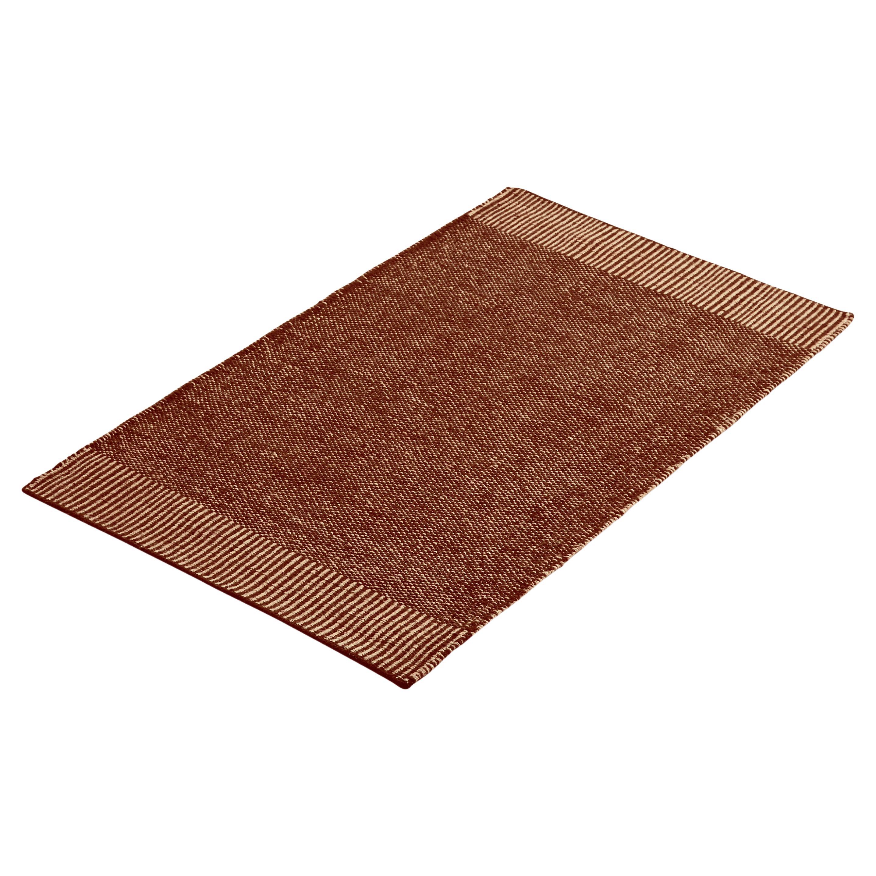 Small Rust Rombo Rug by Studio MLR For Sale