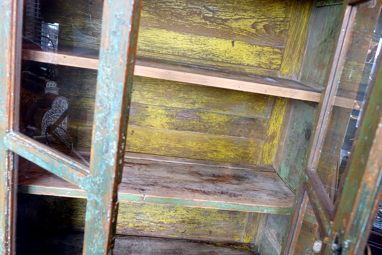 Small Rustic Farm Cupboard In Distressed Condition In Peekskill, NY