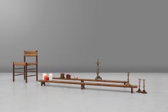 Pequeños bancos rústicos franceses 1850