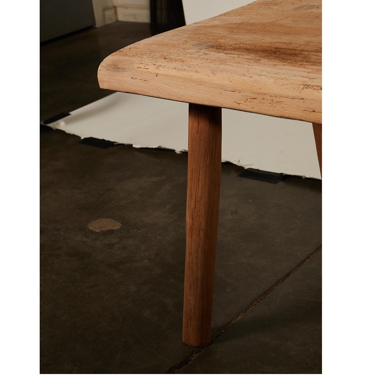 European Small Rustic Table or Bench For Sale