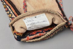 Hand-Woven Wool Saddlebag with Pastel Suzani Embroidery, 1940
