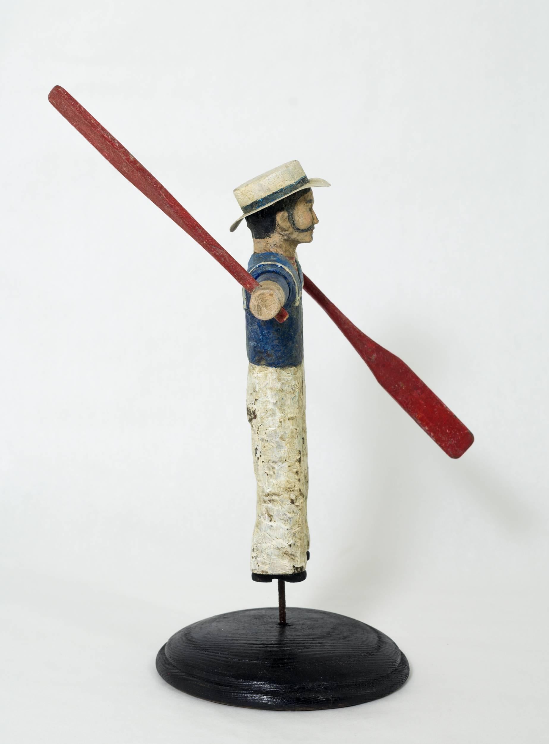 Pequeño molinete marinero, hacia 1930-1940 Policromado en venta