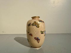 Small Satsuma Butterfly Vase by Kinzan, Meiji Period, circa 1900, Japan