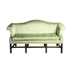 Small-Scale Chippendale Mahogany Camelback Sofa