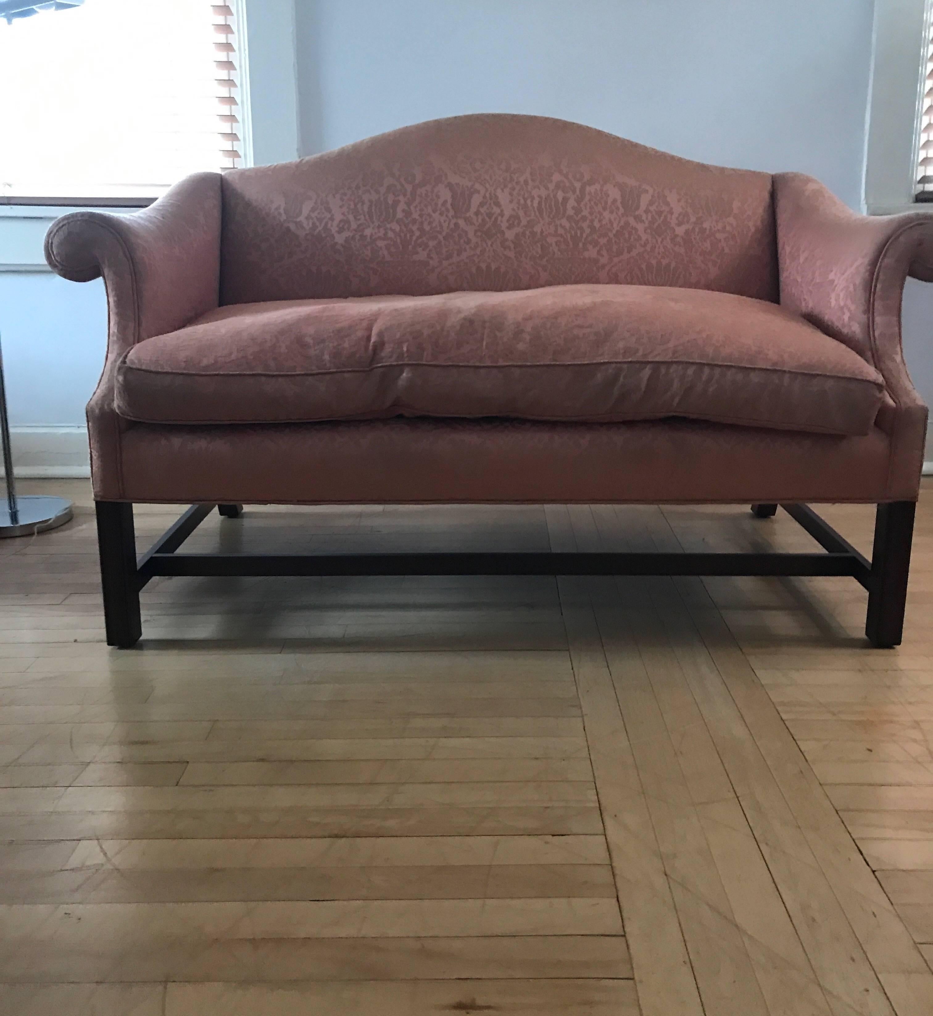 camel back loveseat