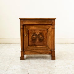 Small Scale Early 19th Century French Empire Period Walnut Cabinet or Nightstand