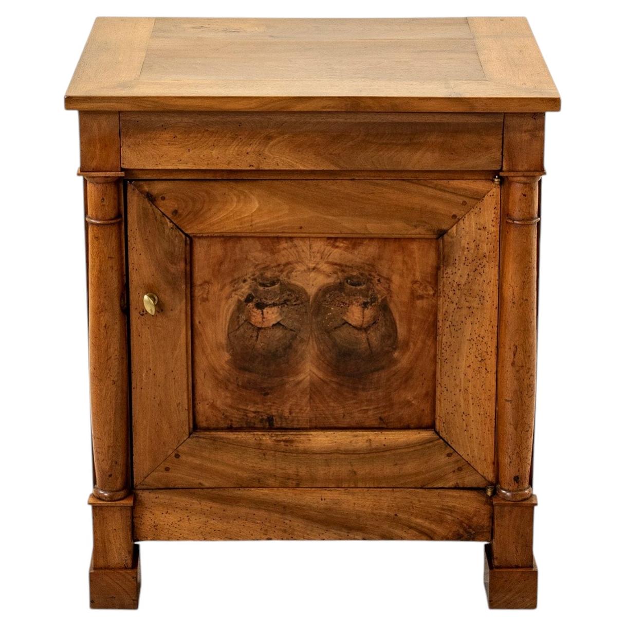 Small Scale Early 19th Century French Empire Period Walnut Cabinet or Nightstand