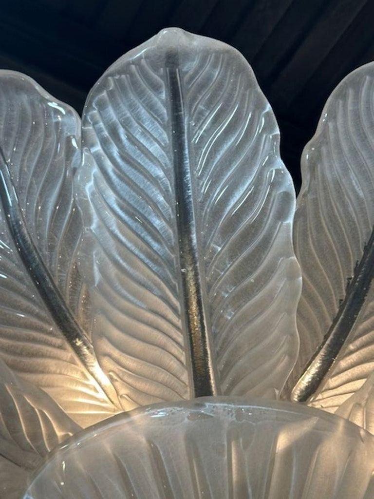 Pequeña araña de cristal de Murano esmerilado a ras de suelo Siglo XXI y contemporáneo en venta