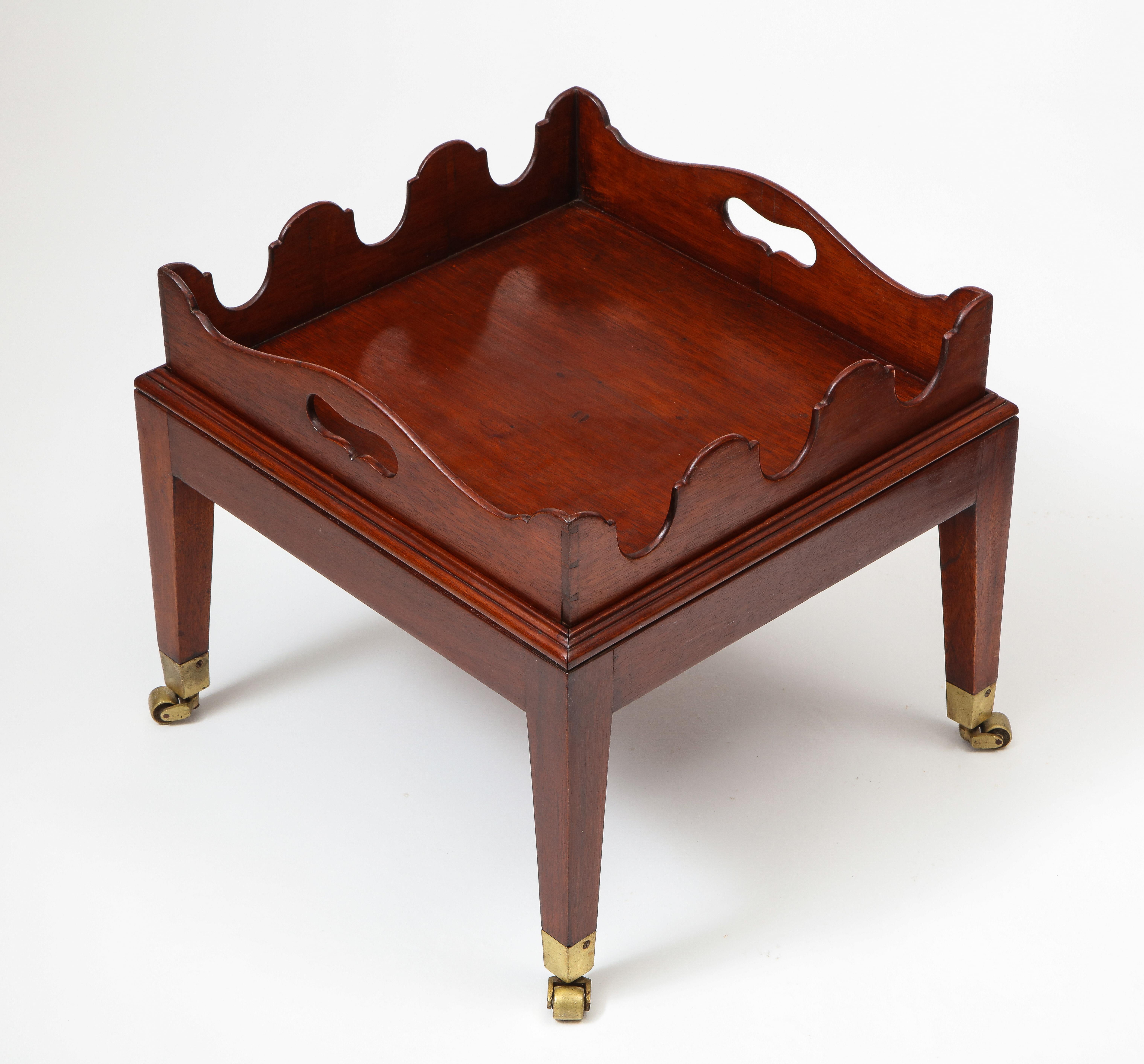 20th Century Small-Scale Georgian Style Mahogany Low Table