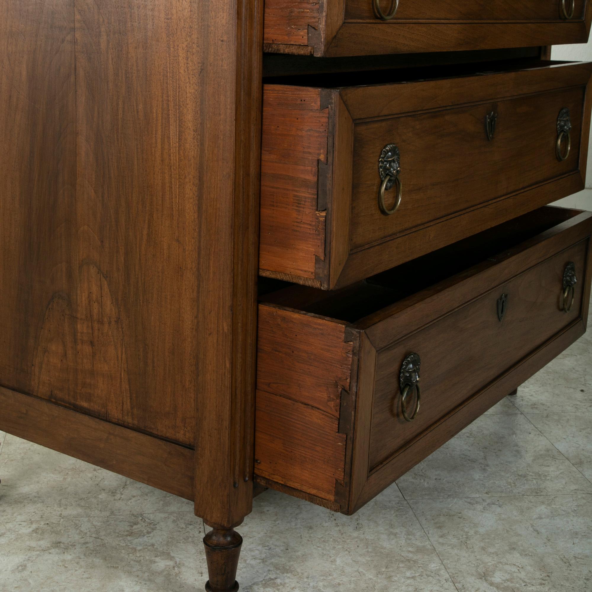 Small Scale Late 18th Century French Louis XVI Period Walnut Commode or Chest 6