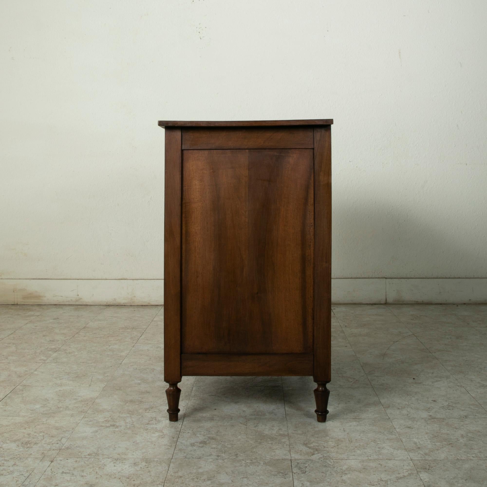 Bronze Small Scale Late 18th Century French Louis XVI Period Walnut Commode or Chest