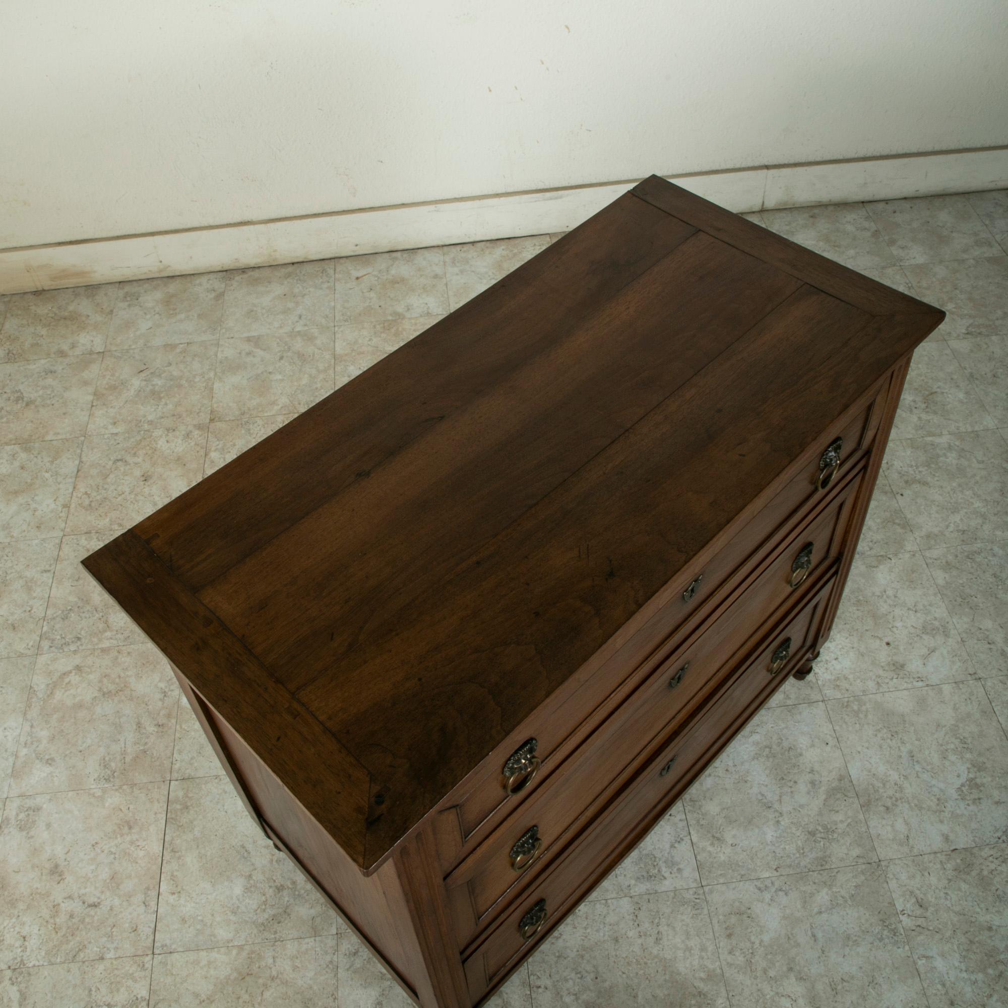 Small Scale Late 18th Century French Louis XVI Period Walnut Commode or Chest 3