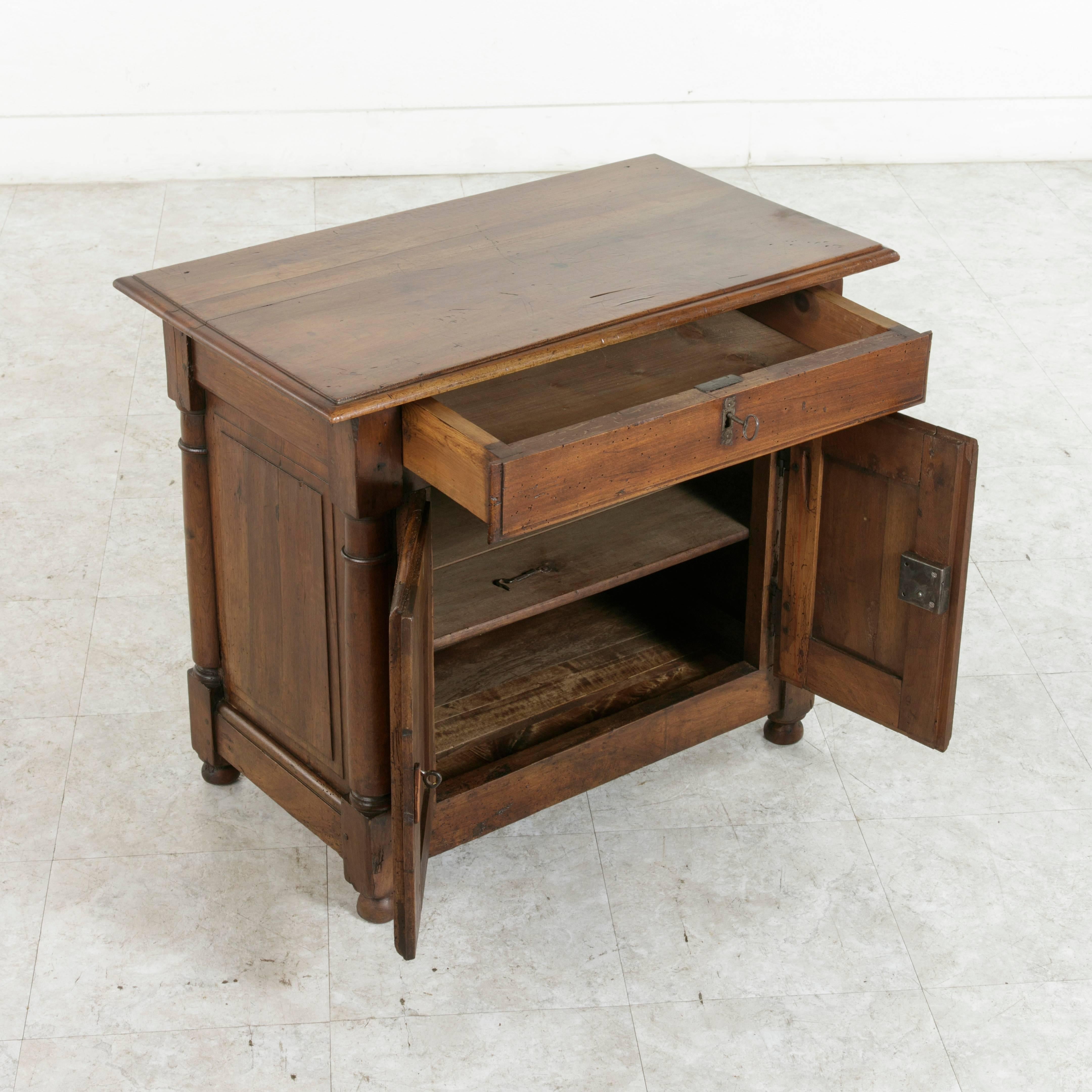 Small-Scale Late 18th Century French Walnut Cabinet or Nightstand 6