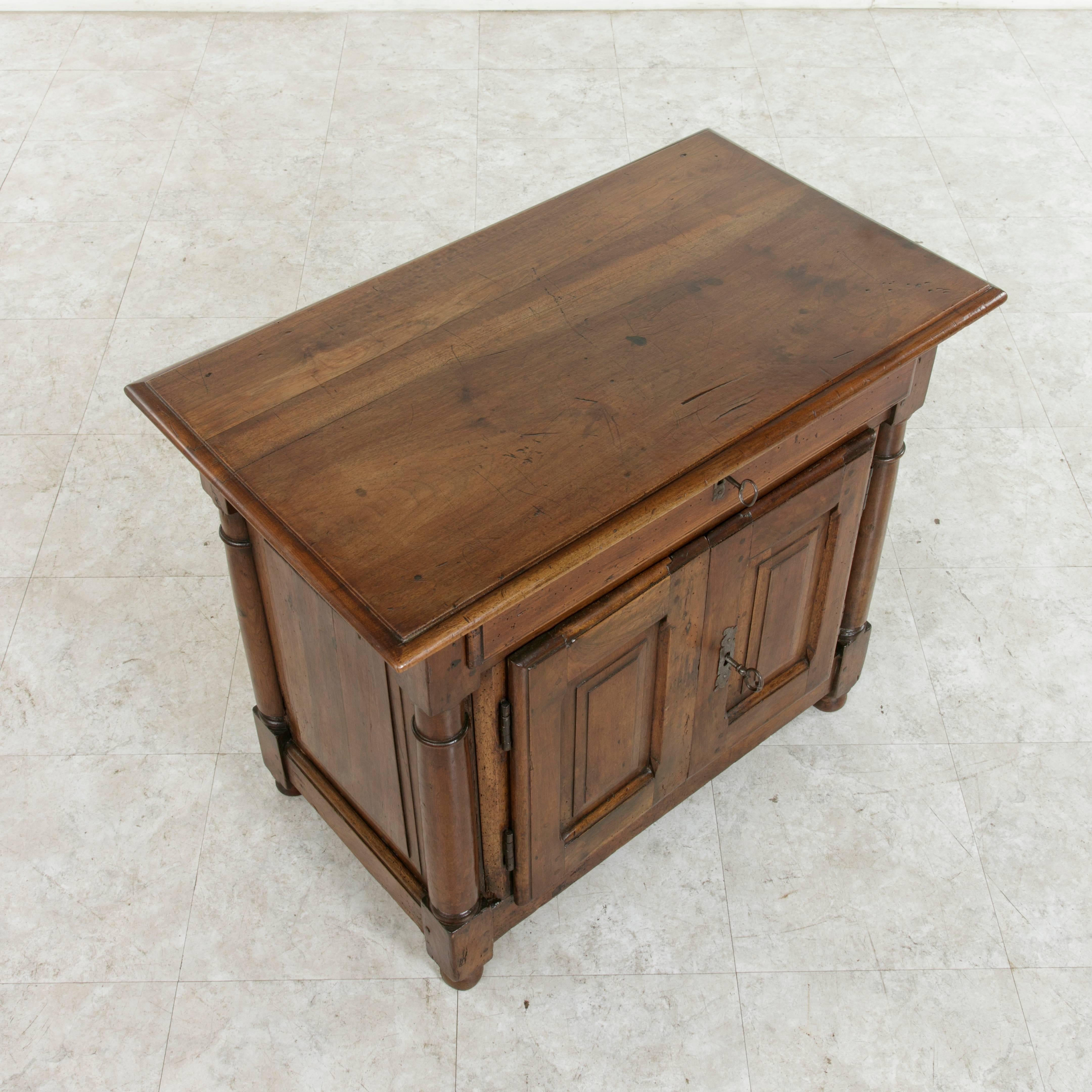 Small-Scale Late 18th Century French Walnut Cabinet or Nightstand 2