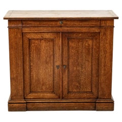 Small Scale Late 19th Century French Oak Buffet or Cabinet