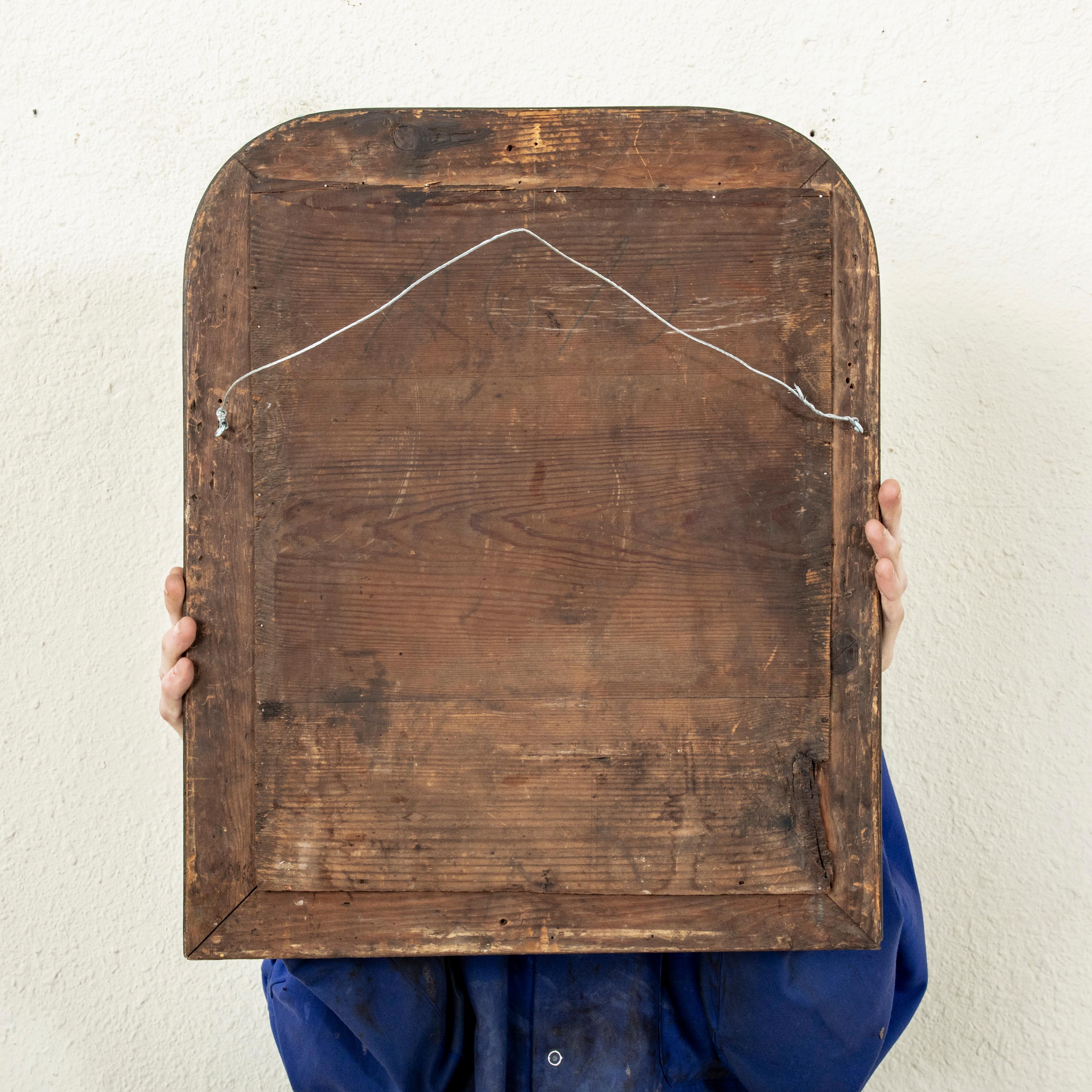 Small Scale Mid-19th Century French Louis Philippe Period Gilt Wood Mirror For Sale 7