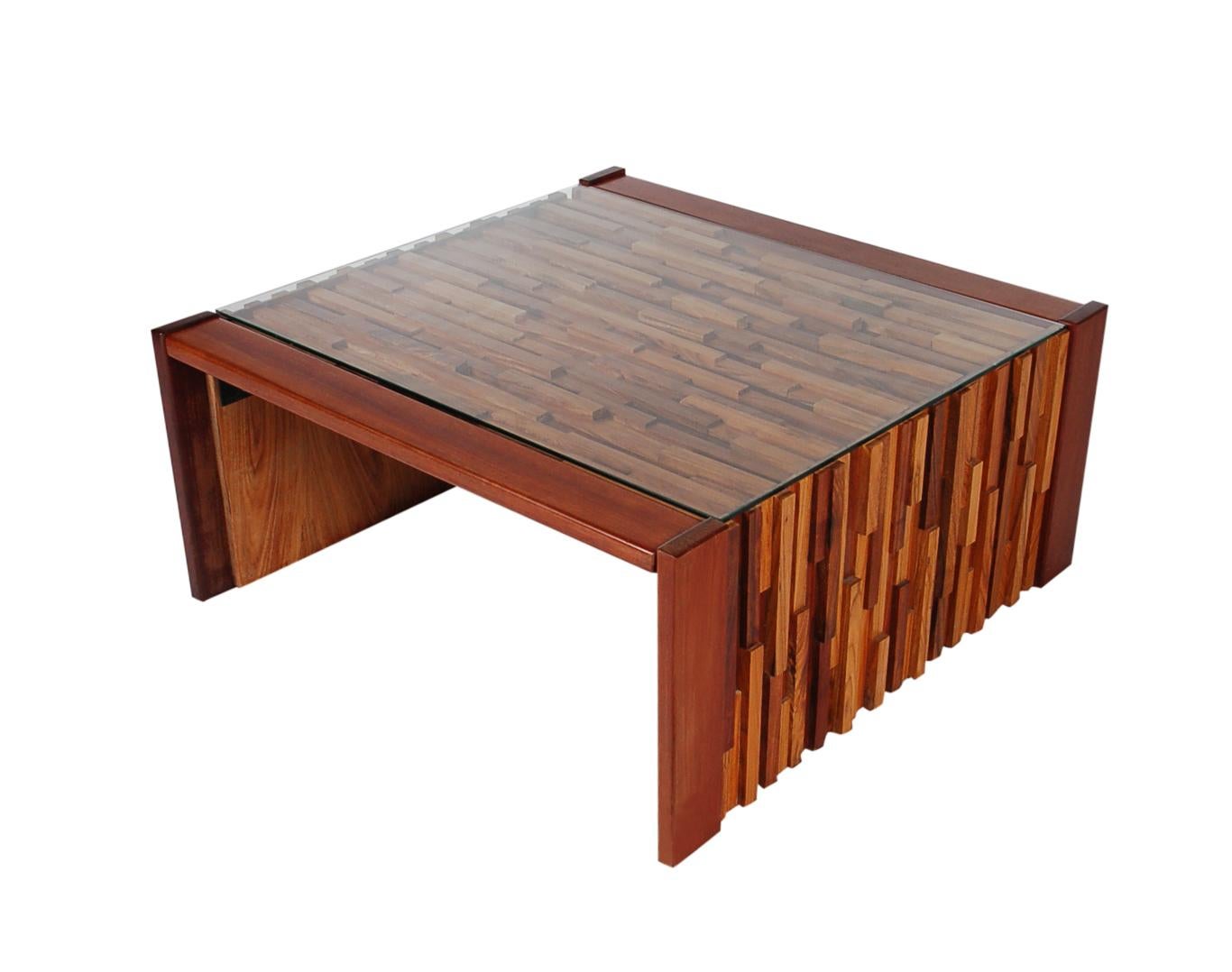 Mid-Century Modern Small Scale Mid Century Modern Exotic Wood Coffee Tables by Percival Lafer