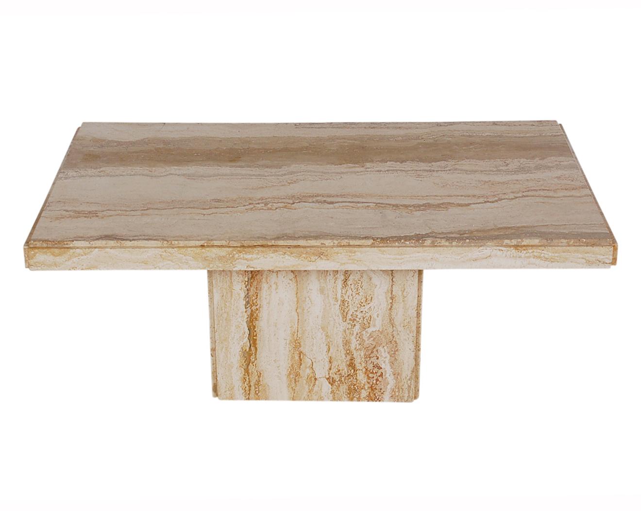 travertine marble table