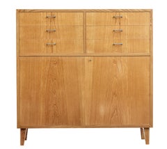 Small Scandinavian Mid-20th Century Elm Sideboard