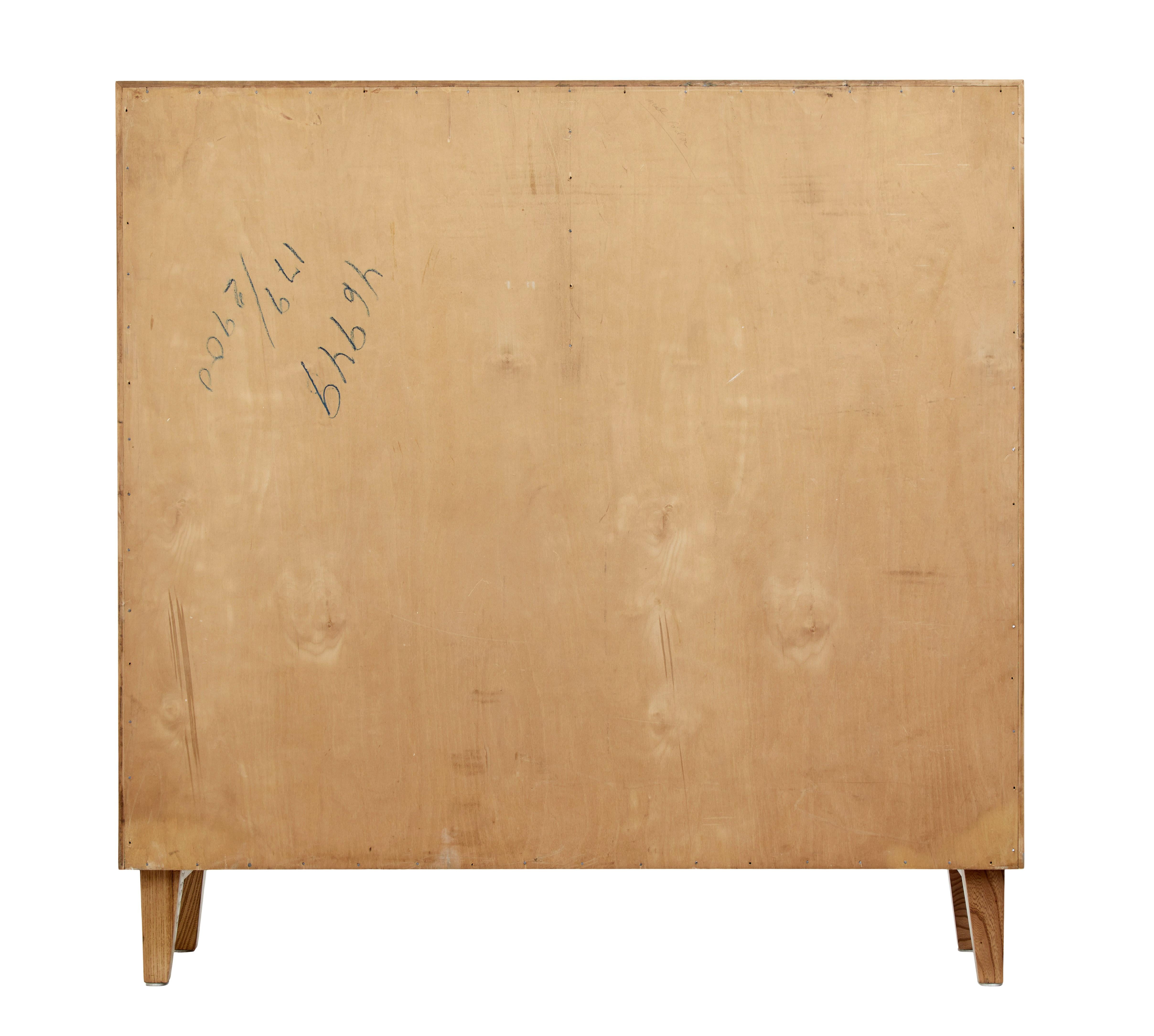 Hand-Crafted Small Scandinavian Mid-20th Century Elm Sideboard