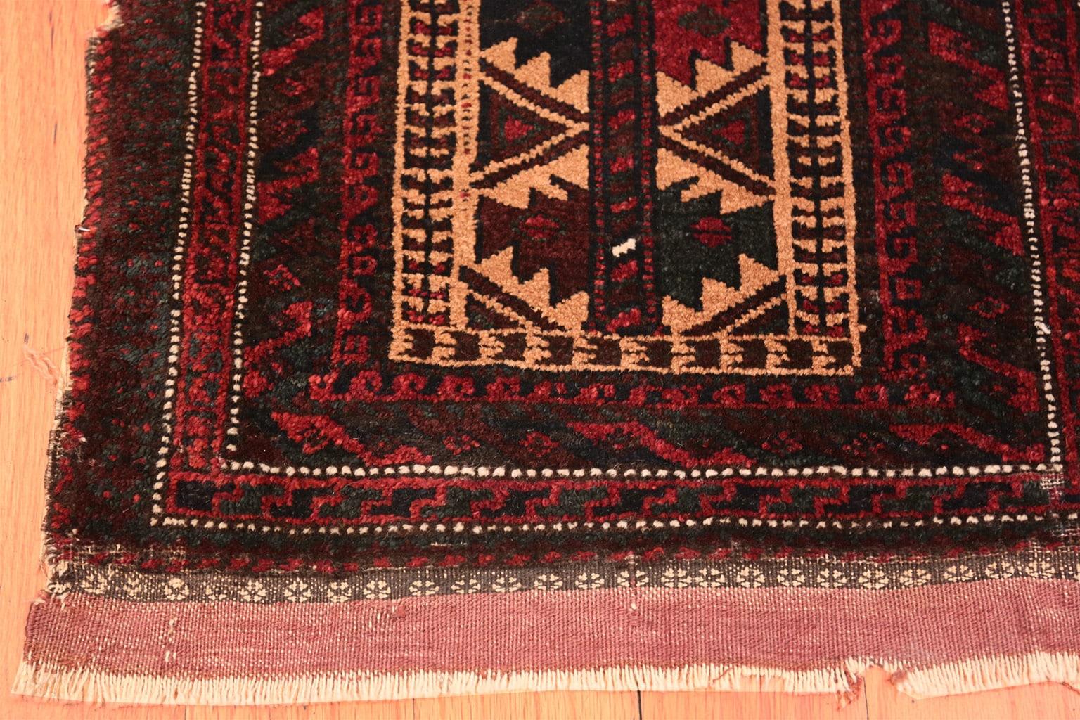 Tribal Small Scatter Size Antique Persian Baluch Rug