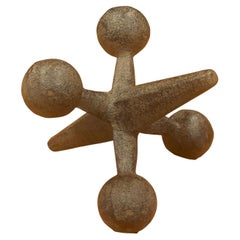 Small Sculptural Jack / Jax Bookend / Paperweight in the Style of Bill Curry