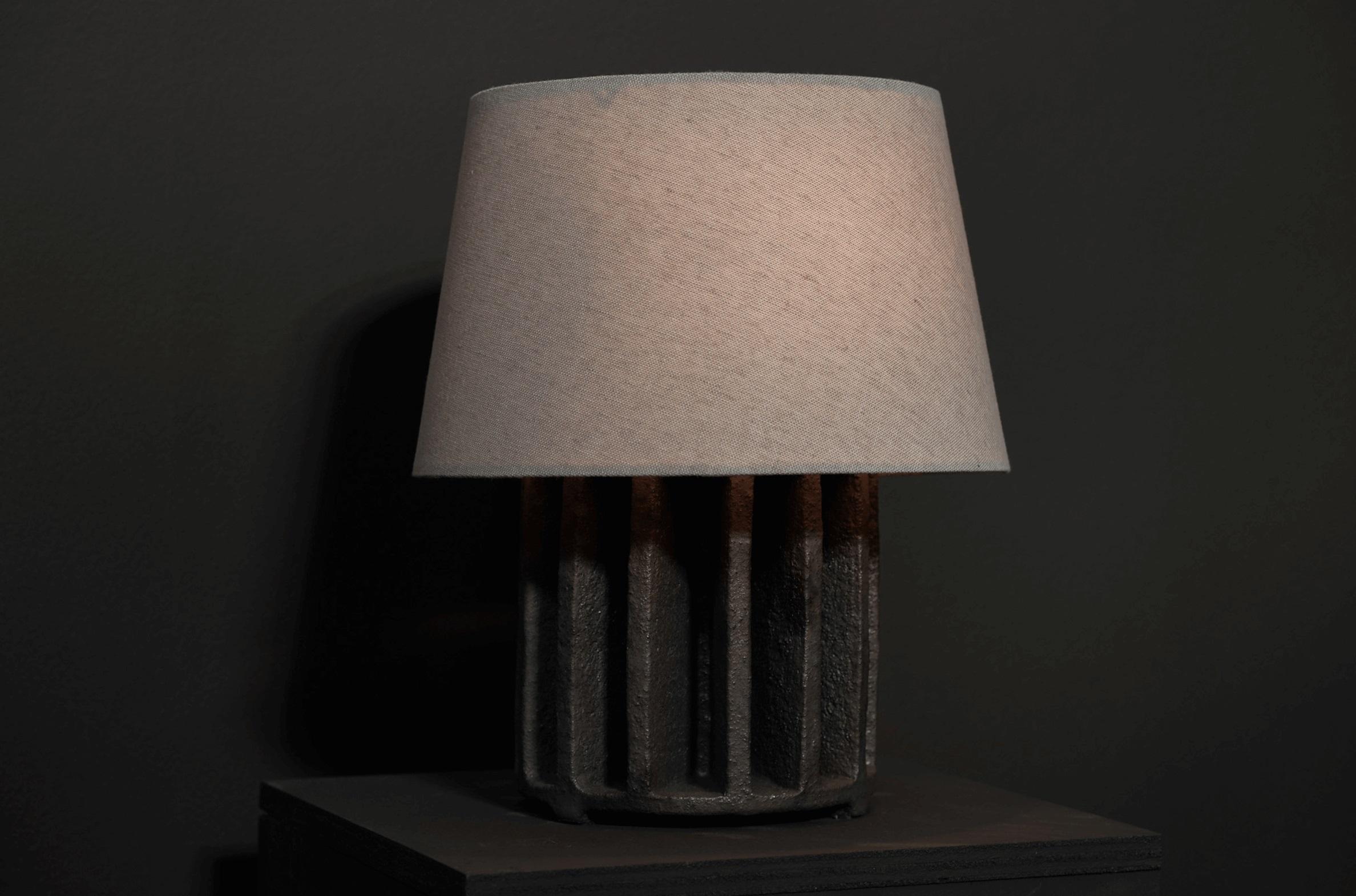 Materials: Ceramic
Origin: California
Dimensions: 6.25” Diameter Base X OAH 12”, Shade 10.25” Diameter
Quantity: 1
Type: Table Lamp

At STUDIO BALESTRA, we take pride in offering uniquely handmade ceramic lighting, meticulously crafted by skilled
