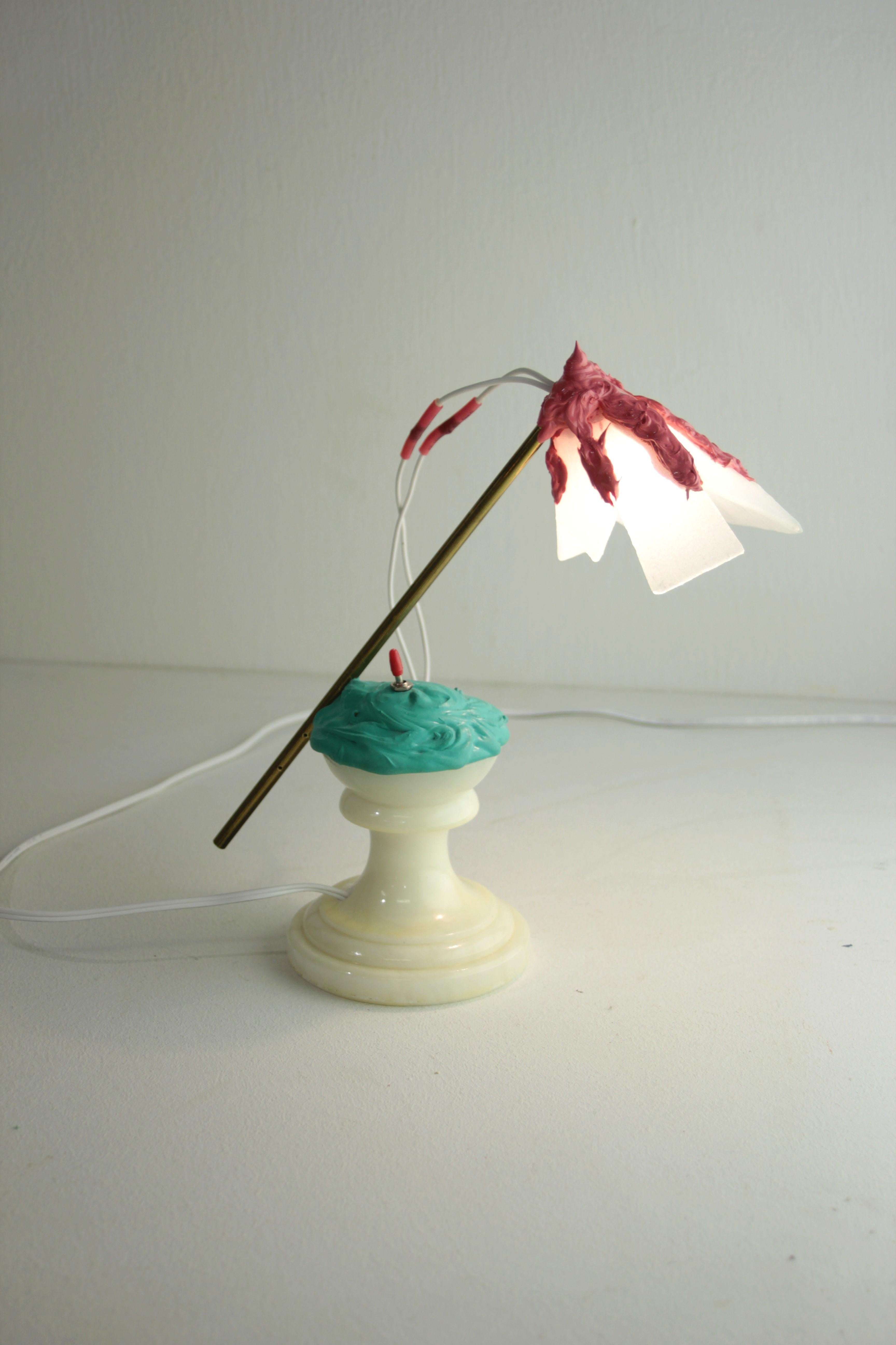 Small Sculptural Table Lamp, Unique Contemporary Design by Teemu Salonen, 2016 In New Condition In Auttoinen, FI