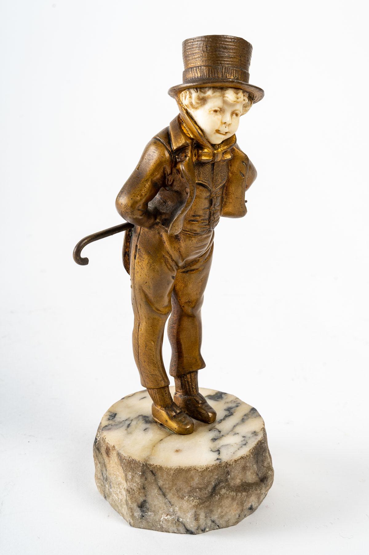 Early 20th Century Small Sculpture by Georges Omerth