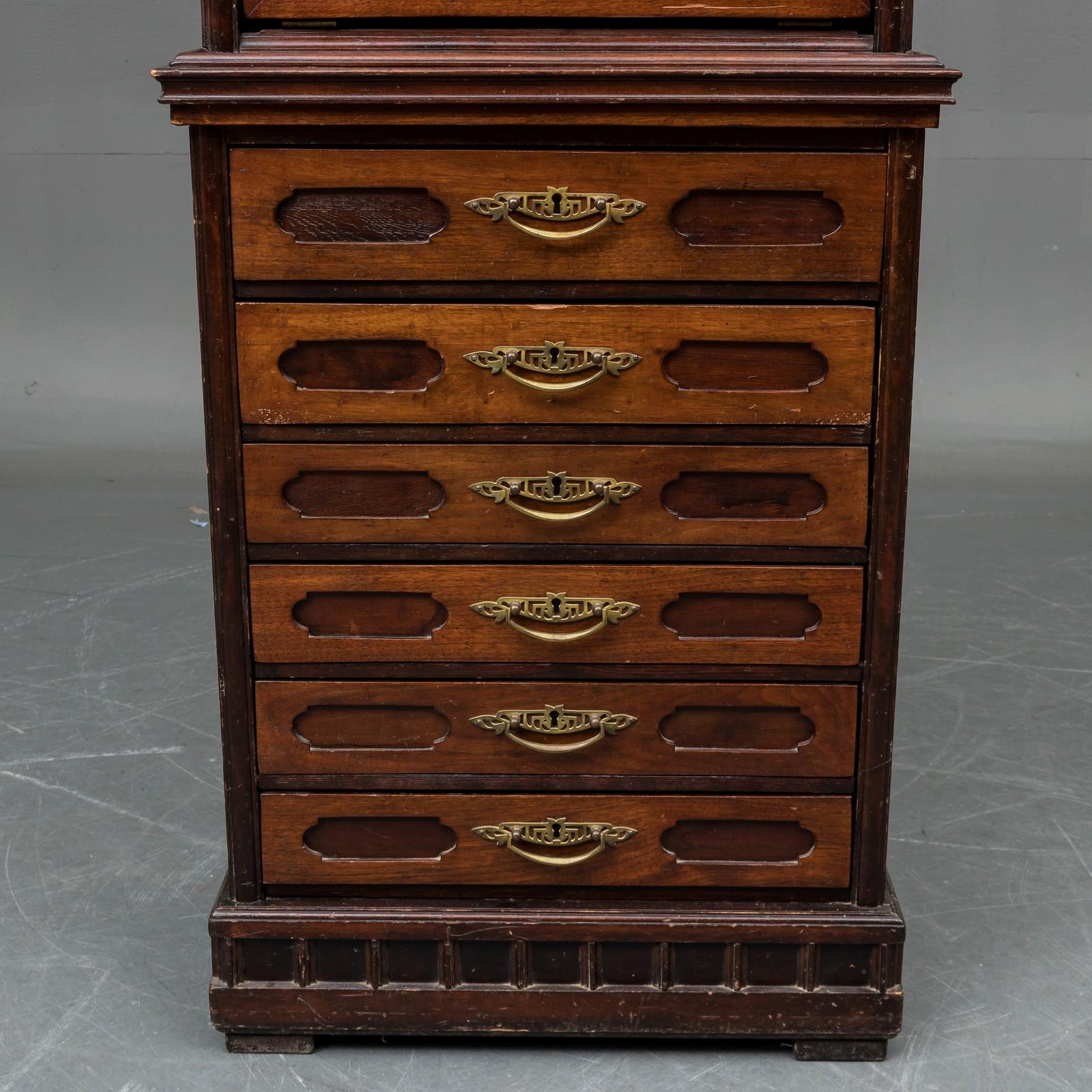 Rustic Small Secretary/ Chest of Drawers For Sale