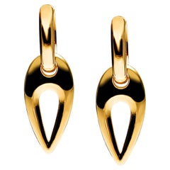 Small Seeker Huggie Hoop 18K Gold Earrings