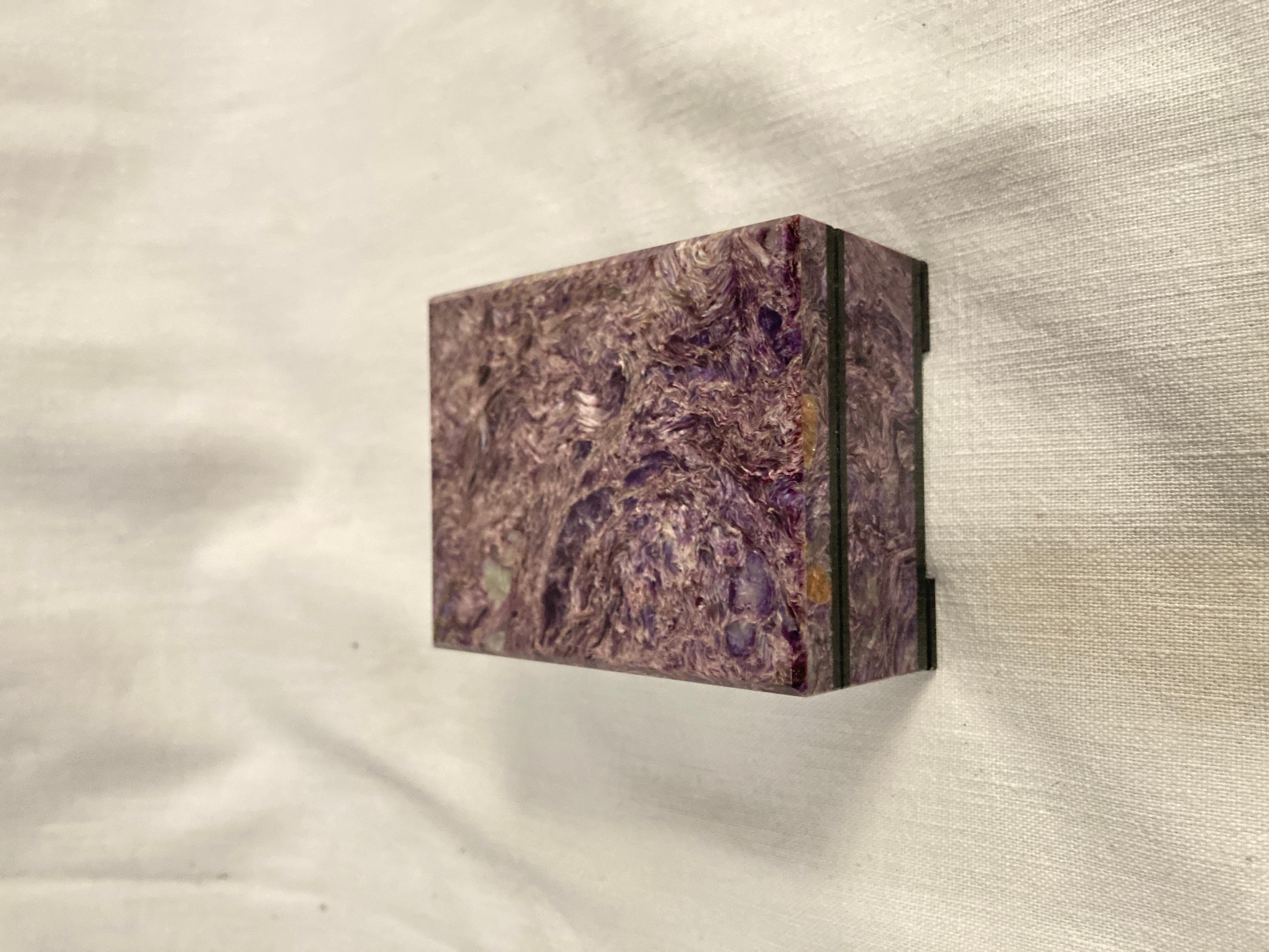 Italian Small semi-precious stone hand made boxe For Sale