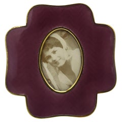 Cadre photo de petite taille Trèfle à quatre feuilles  lilas Salimbeni