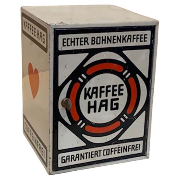 Small Sheet Metal Cabinet from Kaffee Hag, 1950s