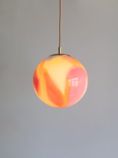 Small Sherbet Sorbetto Pendant Lamp Handblown Glass by Courtney Kinnare