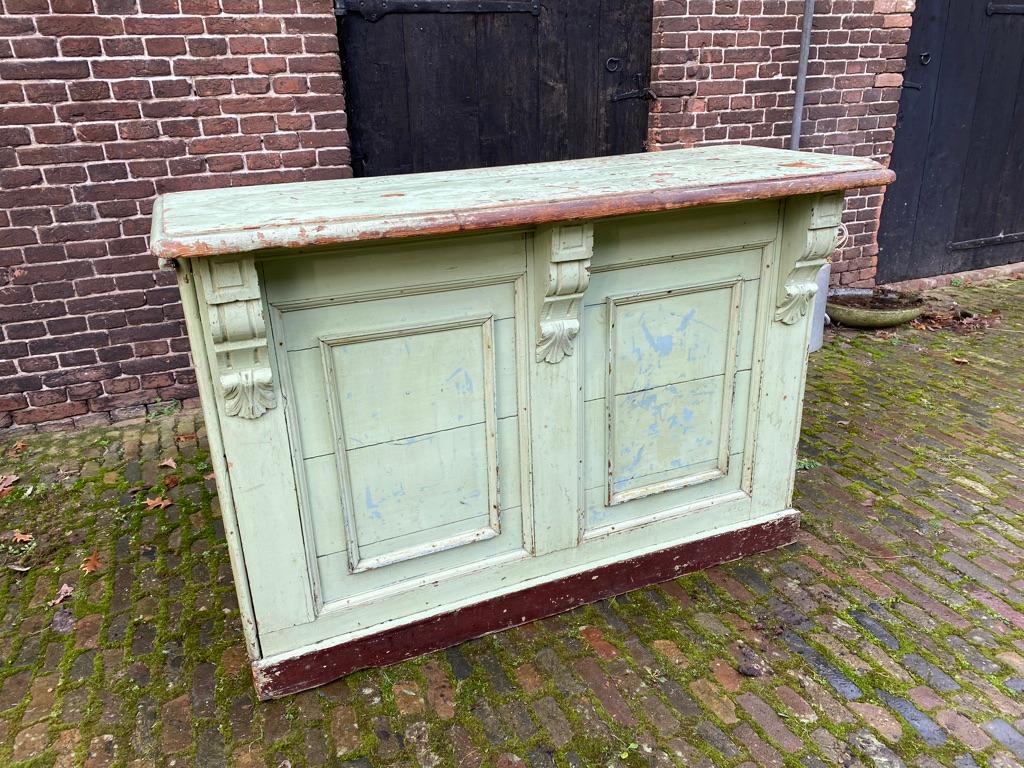 Pine Small Shop Counter / Bar, 1930's, France For Sale