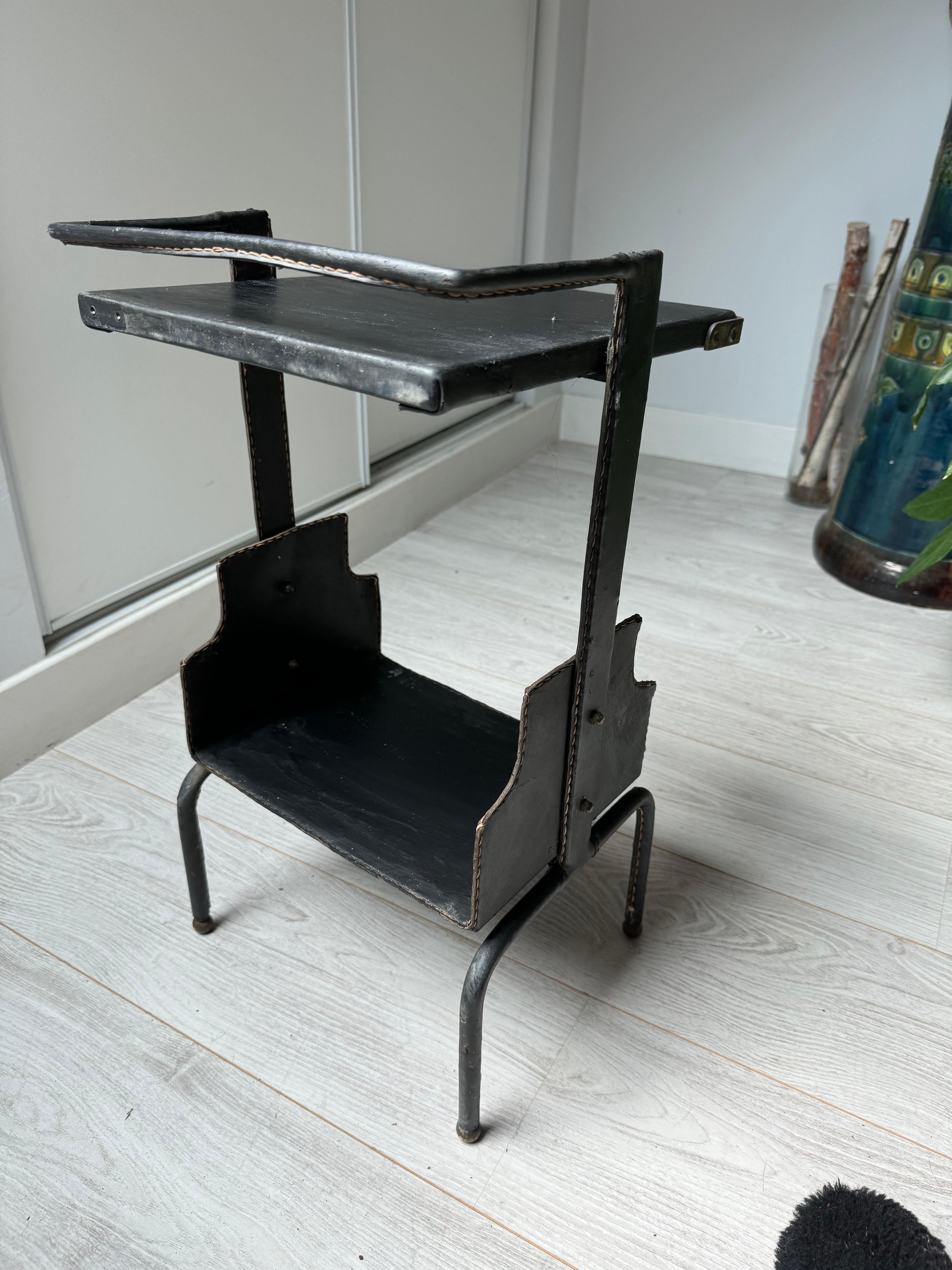 French Small side table by Jacques ADNET For Sale