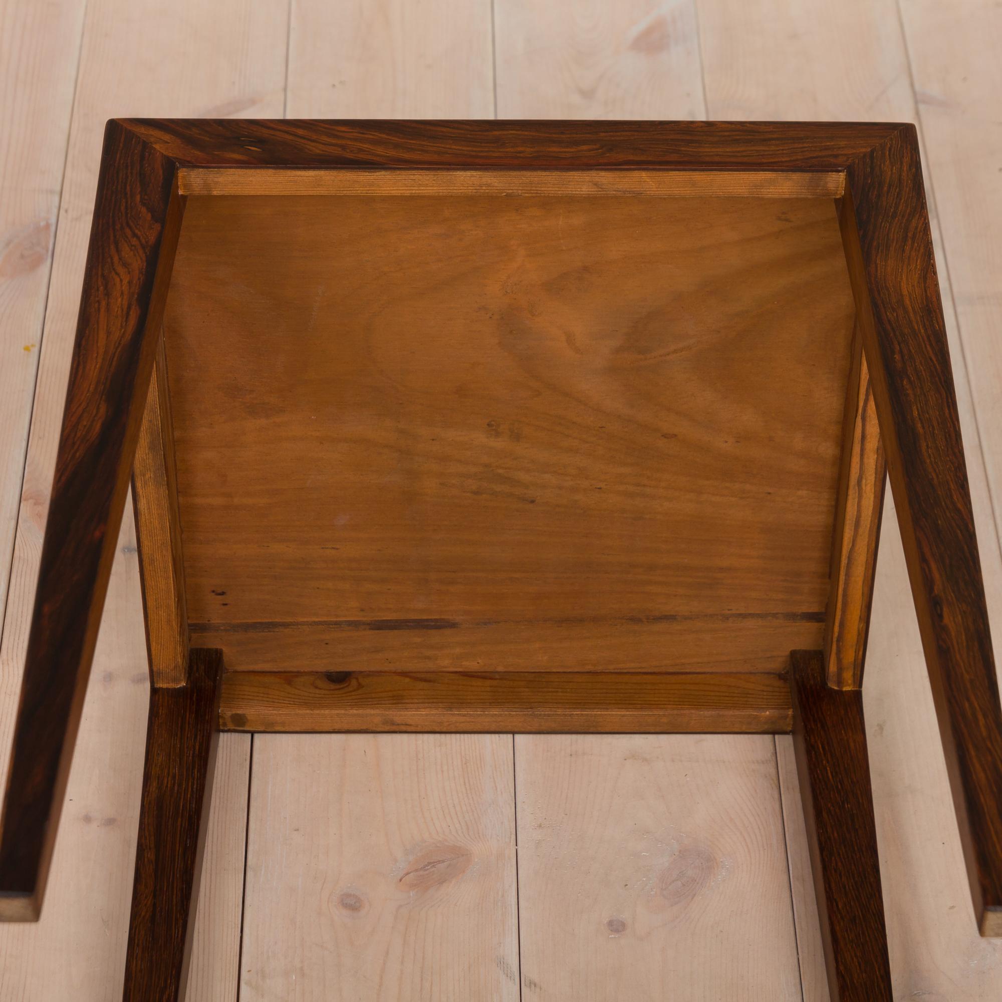 Rosewood Small Side Table by Severin Hansen For Sale