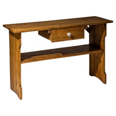 Petite table d'appoint, sapin, 19e siècle
