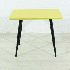 Small Side Table in Yellow, 1950s
