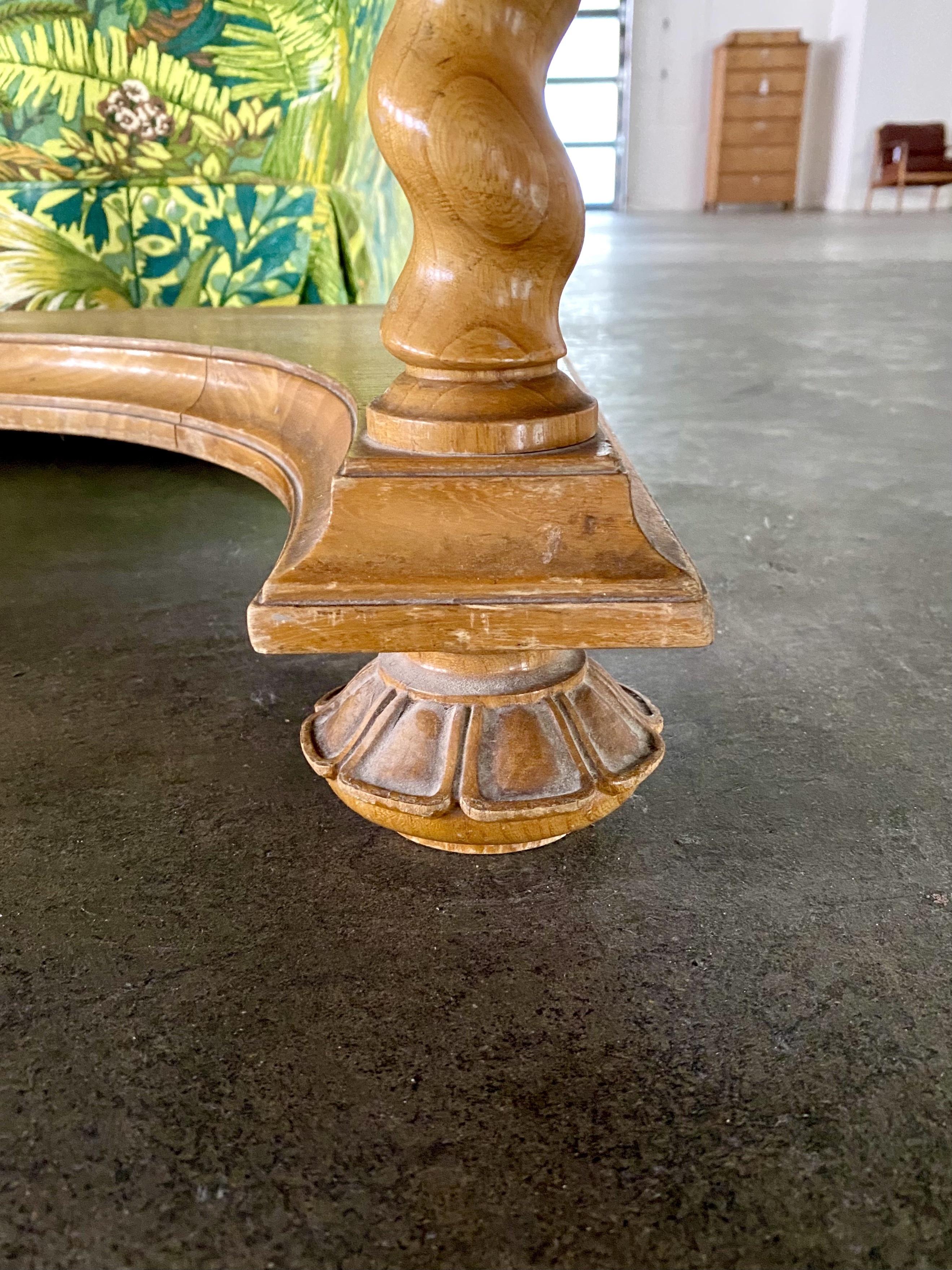 Metal Small Side Table with Marble Top