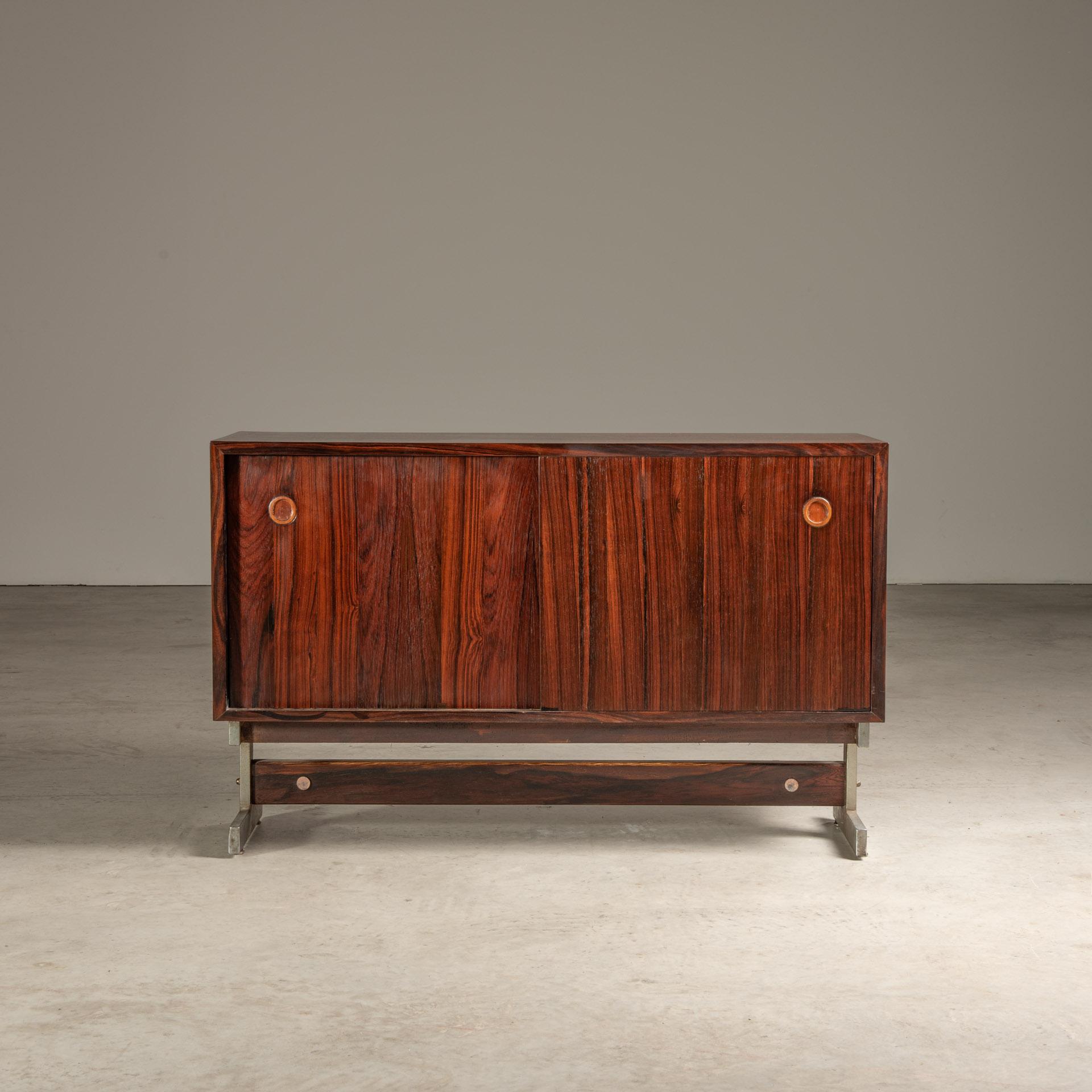 20th Century Small Sideboard in Hardwood, by Sergio Rodrigues, Brazilian Mid-Century Modern For Sale