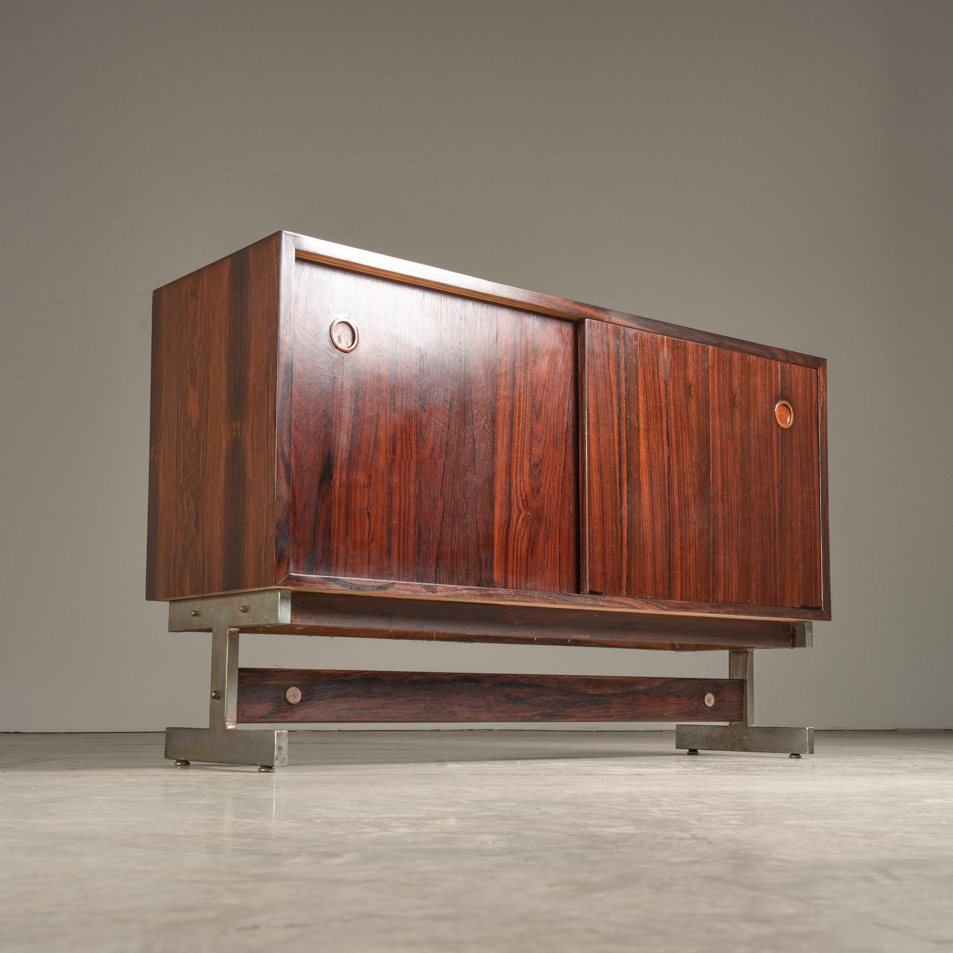 Small Sideboard in Hardwood, by Sergio Rodrigues, Brazilian Mid-Century Modern For Sale 3