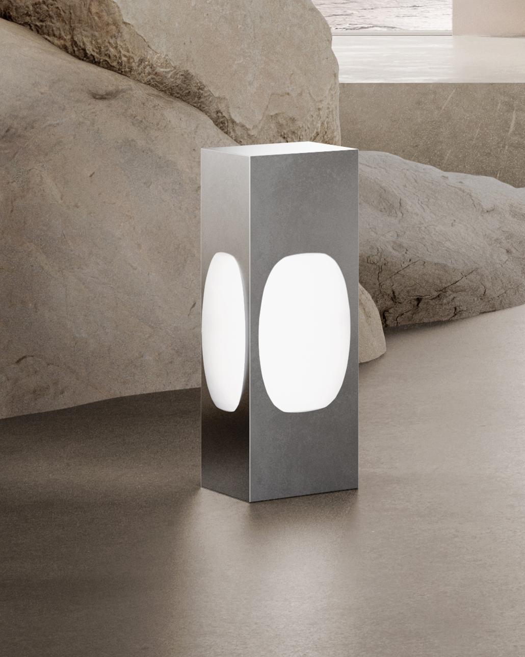 Lámpara de mesa Silica 1 pequeña by Dualismo Estadounidense en venta