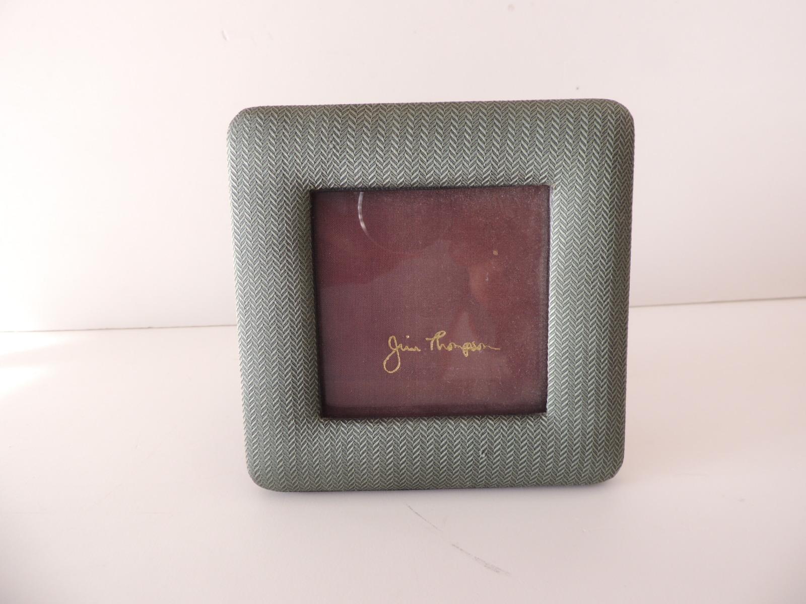 Small silk picture frame by Jim Thompson Fabrics
Size: 5