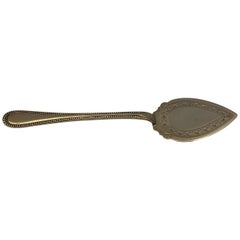 Small Silver Butter Spade with Decorated Border by Thomas Prime