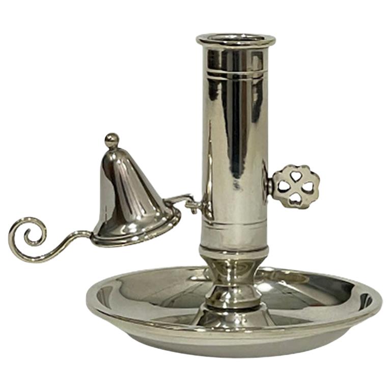 Small Silver Chamber Candle Stick